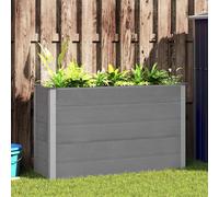 VidaXL Lit surélevé de jardin WPC Gris