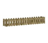 vidaXL Lit surélevé Design clôture à lattes 200x30x30 cm Bois de pin imprégné