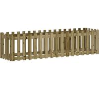 vidaXL Lit surélevé Design clôture à lattes 200x50x50 cm Bois de pin imprégné