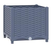 vidaXL Lit Surélevé Jardinière d'Extérieur Pot de Fleurs Bac à Plantes Lit de Plantation Plate-bande Cour Jardin 40x40x38 cm Polypropylène