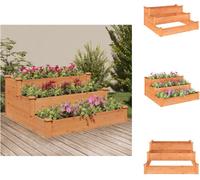vidaXL Lit surélevé Marron 120x120x56 cm Sapin massif - Pots de fleurs & Jardinières