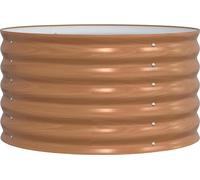 vidaXL Lit surélevé Marron 80 x 80 x 44 cm Acier