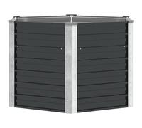 vidaXL Lit surélevé de jardin Anthracite 129 x 129 x 77 cm Acier galvanisé