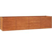 vidaXL Lit surélevé Rouillé 320x80x77 cm acier corten