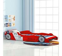 vidaXL Lit voiture de course 90x200 cm rouge - Lit d'enfant - Lits d'enfant - Lit design voiture de course - Lits design voiture de course
