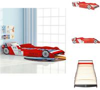 vidaXL Lit voiture de course 90x200 cm rouge - Lits Bébé & Petit Enfant