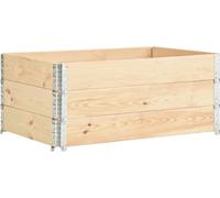 vidaXL Lits surélevés 3 pcs. 100x150 cm pin massif