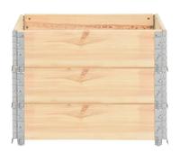 vidaXL Lits surélevés 3 pcs. 60×80 cm pin massif