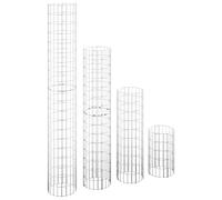 vidaXL Lits surélevés à Gabion circulaires 4 pcs Ø30x50/100/150/200 cm