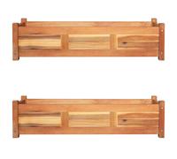 vidaXL Lits surélevés de jardin Bois d'acacia