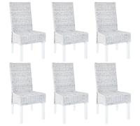 vidaXL Lot 6 - Chaise Rotin Kubu