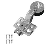 vidaXL, lot de 123 charnières, argent, 35 mm, en fer