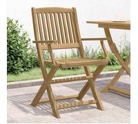 vidaXL Chaises de jardin 2 pcs. Pliable 58x54,5x90 cm bois massif acacia