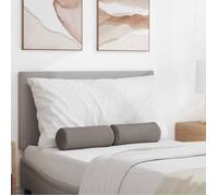 Vidaxl Coussins D'accent 2 Pcs Taupe Ø 15 X 40 Cm Tissu