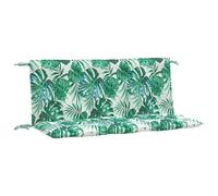 vidaXL Lot de 2 Coussins de Banc de Jardin Motif de Feuilles, Coussin de Siège, Coussin de Meuble de Terrasse Patio Salon Extérieur Intérieur