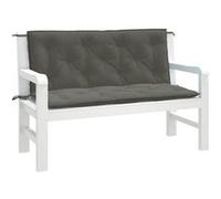 vidaXL Lot de 2 Coussins de Banc de Jardin, Oreillers de Balcon, Coussins de Sièges Patio Jardinage Terrasse Extérieur, Gris 4002598 Gris