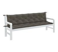 vidaXL Coussins de banc de jardin 2 pcs. Melange Gris foncé 200x50x7 cm Tissu