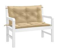 Vidaxl Coussins De Banc De Jardin Lot De 2 Beige Mélangé Tissu