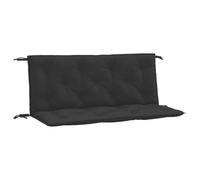 VIDAXL Coussins de banc - Lot de 2 - Noir