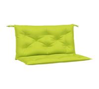 vidaXL Lot de 2 coussins de banc de jardin – Tissu Oxford imperméable, jeux de cordes – Vert vif