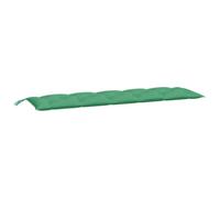 vidaXL Coussins de banc de jardin – Lot de 2 – 180x50x7 cm, Tissu Oxford, Imperméable, Vert