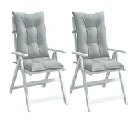 vidaXL Lot de 2 Gris Clair Mélangé