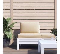 vidaXL Lot de 2 Coussins de Palette, Galette de Siège Imperméable, Coussin de Jardin, Décoration d'Extérieur Terrasse, Beige Tissu Oxford