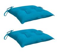 Lot de 2 Coussins de Palette, Galette de Siège Imperméable, Coussin de Jardin, Décoration d'Extérieur Terrasse, Bleu 361519