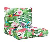 vidaXL Coussins de palette Lot de 2 360851 – Galettes de chaise avec dossier pour jardin/terrasse