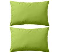 vidaXL Lot de 2 Oreillers d'Extérieur, Cousins de Balcon, Oreillers de Sièges, Décoration de Patio Jardinage Jardin Terrasse, Vert Pomme