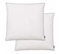 vidaXL Lot de 2 Oreillers Remplissage de Duvet 80 x 80 cm Blanc