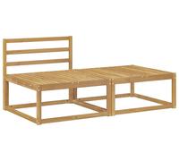 vidaXL, lot de 2 tabourets d'extérieur en polyester, blanc