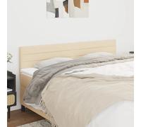 vidaXL Lot de 2 Têtes de lit - Crème