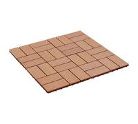 vidaXL : Dalles de terrasse, 22 pièces, bois composite (WPC), teck, 30 x 30 cm