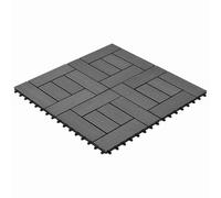 vidaXL : Dalles de terrasse, 22 pièces, gris, 30 x 30 cm, en bois composite (WPC)