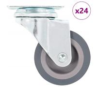 vidaXL Lot de 24 roulettes pivotantes Ø 50 mm