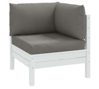 vidaXL Coussins de palette 4002653 - Lot de 3 pour patio, jardinage, terrasse - Gris foncé