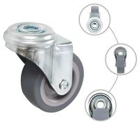 vidaXL, lot de 32 roulettes pivotantes avec trou pour boulon, 50 mm