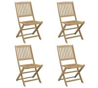 vidaXL Chaises de jardin 4 pcs. Pliable 57x49x90 cm Bois massif Acacia
