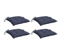 vidaXL Coussins de chaise Bleu Marine