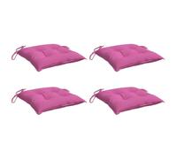 Stoelkussens 4 st 50x50x7 cm oxford stof roze361559