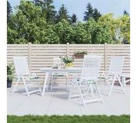 Lot de 4 Coussins de Chaise de Jardin, Galettes de Siège Antidérapantes, Décoration Terrasse Patio Extérieur, 361084