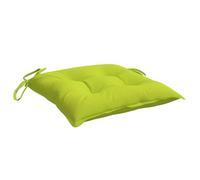vidaXL Lot de 4 Coussins de Palette, Galette de Siège Imperméable, Coussin de Jardin, Décoration d'Extérieur Terrasse, Vert Brillant 50x50x7 cm