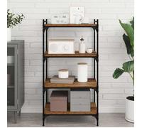 vidaXL Étagère à Livres 4 pcs Marron 60 x 40 x 1,5 cm, Étagère Durable, Design Rectangle, Solution Moderne pour Salon, Rangement Bureaux, Meubles Maison