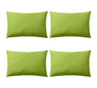 vidaXL Lot de 4 Oreillers d'Extérieur, Cousins de Balcon, Oreillers de Sièges, Décoration de Patio Jardinage Jardin Terrasse, Vert Pomme