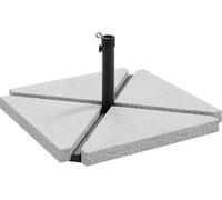 vidaXL - Lot de 5 supports pour parasols, granit et acier