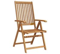 vidaXL Lot de 6 Chaises Pliables de Jardin, Sièges de Terrasse, Chaises de Balcon, Meubles de Patio Extérieur, Bois d'Acacia Solide