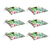 vidaXL – Lot de 6 coussins de chaise – Tissu Oxford multicolore 50x50x7 cm