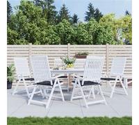 vidaXL Coussins de chaise de jardin lot de 6 motif à carreaux noir
