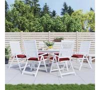Vidaxl Lot De 6 Coussins De Palette, Galette De Siège Imperméable, Coussin De Jardin, Décoration D'extérieur Terrasse, Rouge 361536 Multicolore